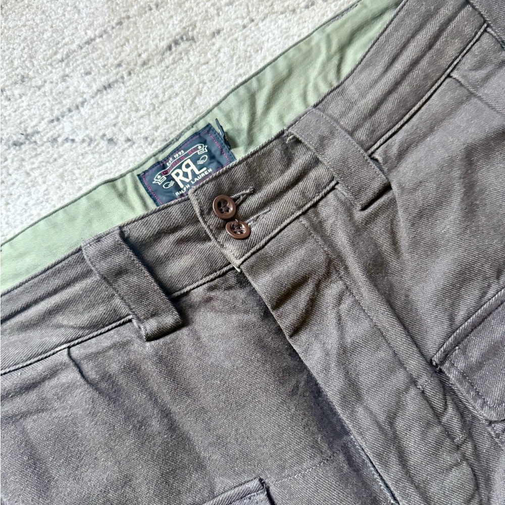 RRL Double RL Dark Brown Cargo Pants 34/32 - Picture 4 of 9